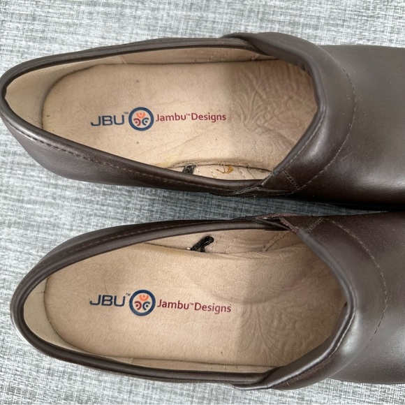 JBU Jambu Cordoba Slip on Clogs Shoes US 7 M Brown Leather Comfort - Picture 9 of 16
